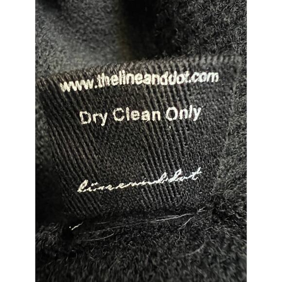 LINE & DOT WOMENS SIZE XSMALL DOUBLE LAYER SWEATER BLACK NEW - Picture 11 of 12
